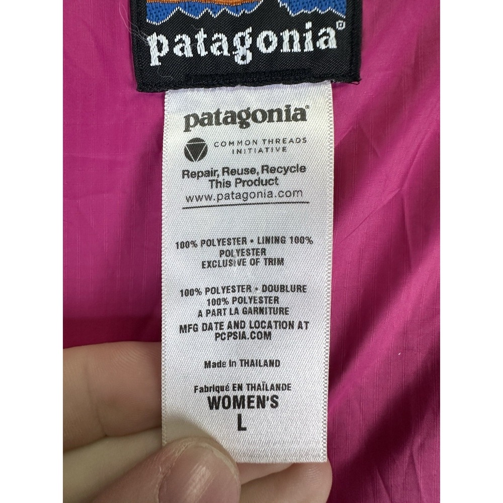 Patagonia Jacket Womens Large Grey Pelage Deep Pile Fleece Outdoor Hiking - Picture 8 of 9